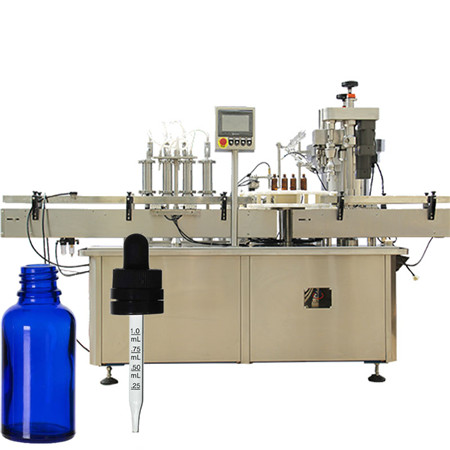자동 구강 솔루션 액체 충전 기계 라인 알코올 유리 병 유리 병 충전 및 상한 기계 4000BPH