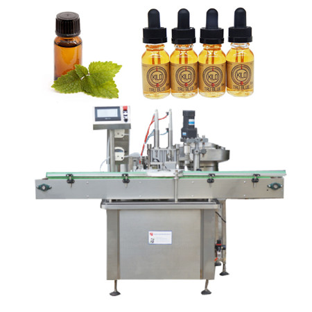 크림 샴푸 화장품을위한 A03 5-50ml 수동 스테인리스 풀 및 액체 병 충전물 기계